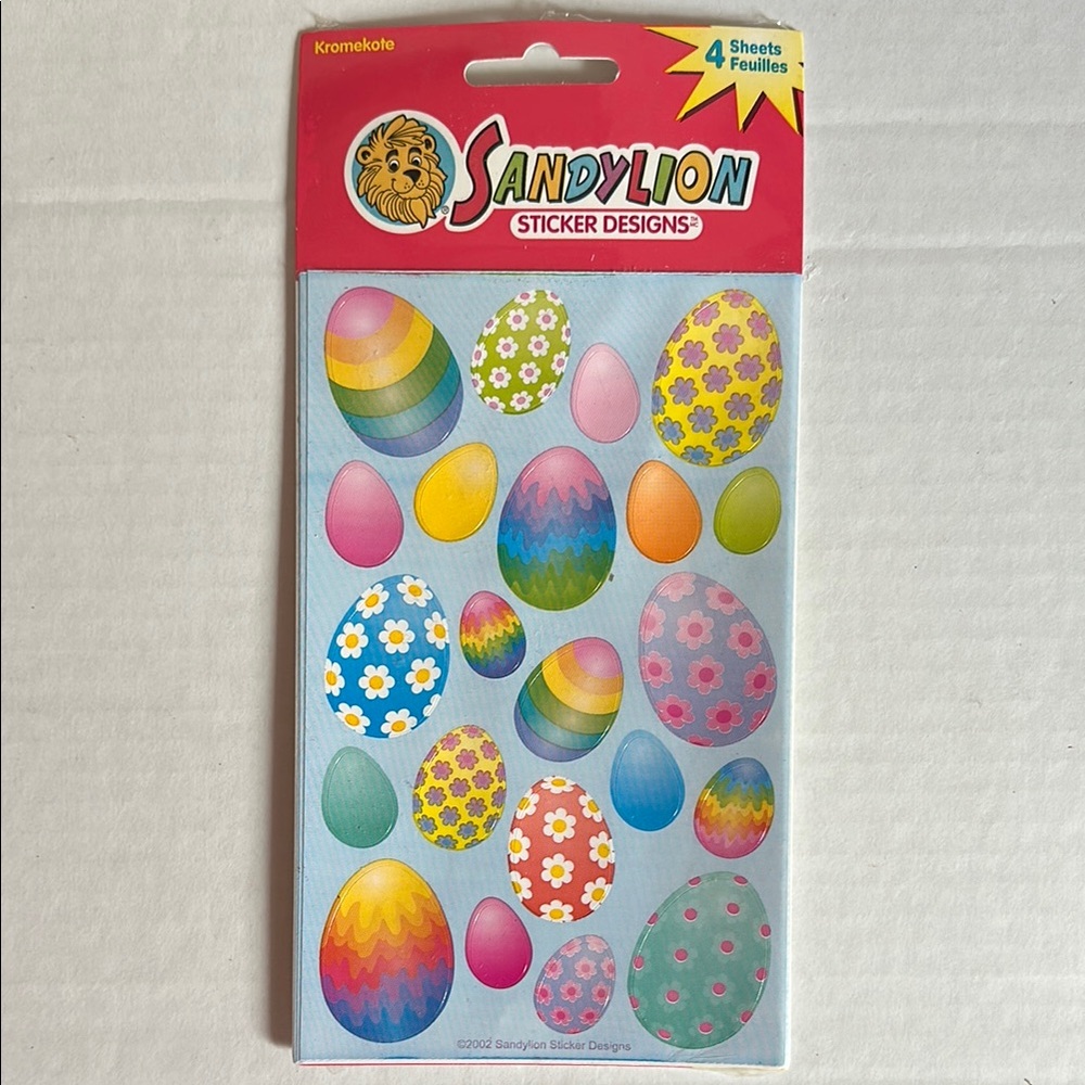 Sandylion Easter Egg Stickers NIP - Multicolor
